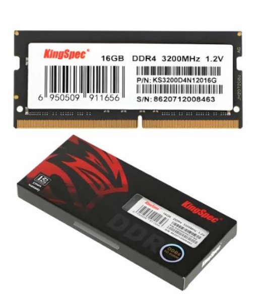 Memoria Ram 16gb Ddr4 3200mhz Sodimm Kingspec Negro